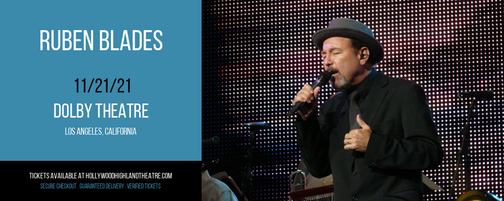 Ruben Blades at Dolby Theatre tickets Ruben Blades at Dolby Theatre