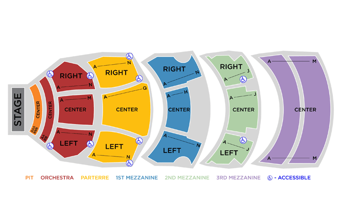 Dolby Theatre Seating Chart