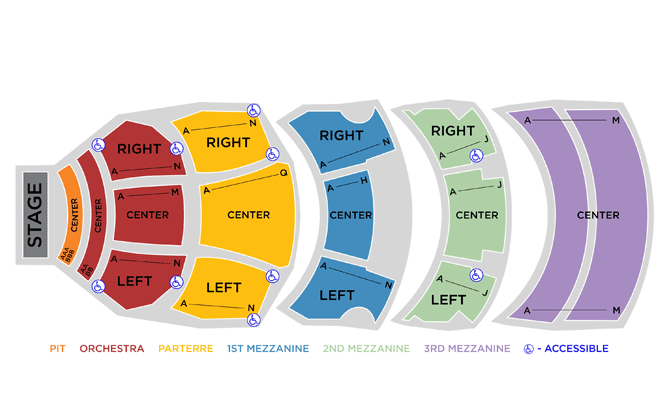 Dolby Theatre Seating Chart Los Angeles California