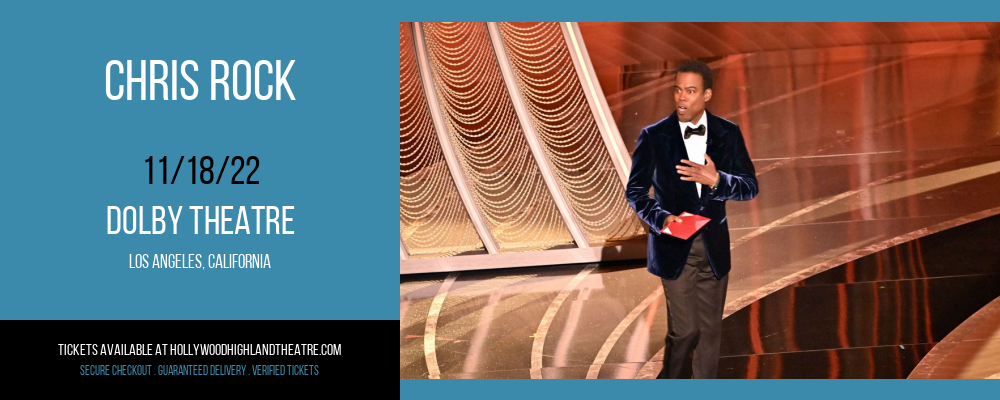Chris Rock at Dolby Theatre tickets Chris Rock at Dolby Theatre