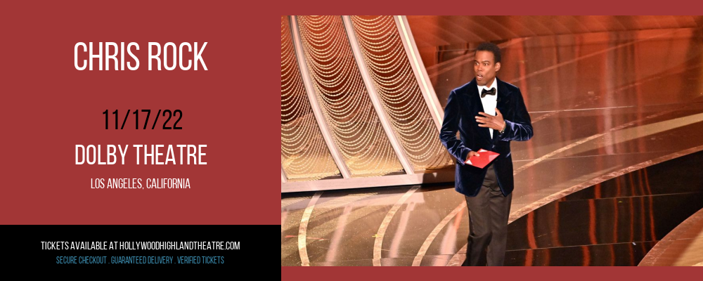 Chris Rock at Dolby Theatre tickets Chris Rock at Dolby Theatre