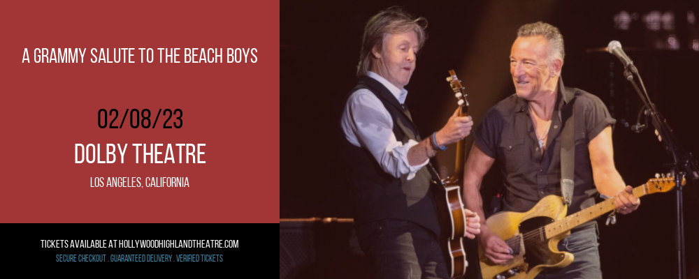 A Grammy Salute To The Beach Boys at Dolby Theatre tickets A Grammy Salute To The Beach Boys at Dolby Theatre