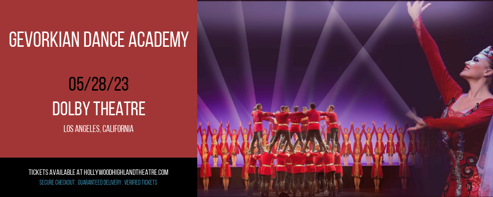 Gevorkian Dance Academy at Dolby Theatre tickets Gevorkian Dance Academy at Dolby Theatre