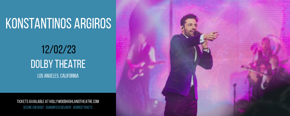 Konstantinos Argiros at Dolby Theatre
